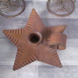 Primitive Star Primitive Candlestick Holder Chamber Candlestick Holder Rustic